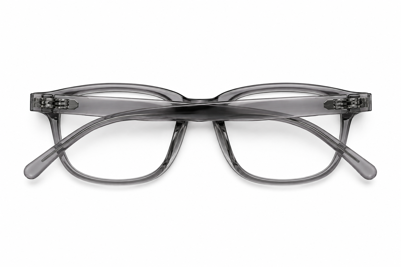 Daira Arvo™ premium optical frame folded flat showing inside temple branding.