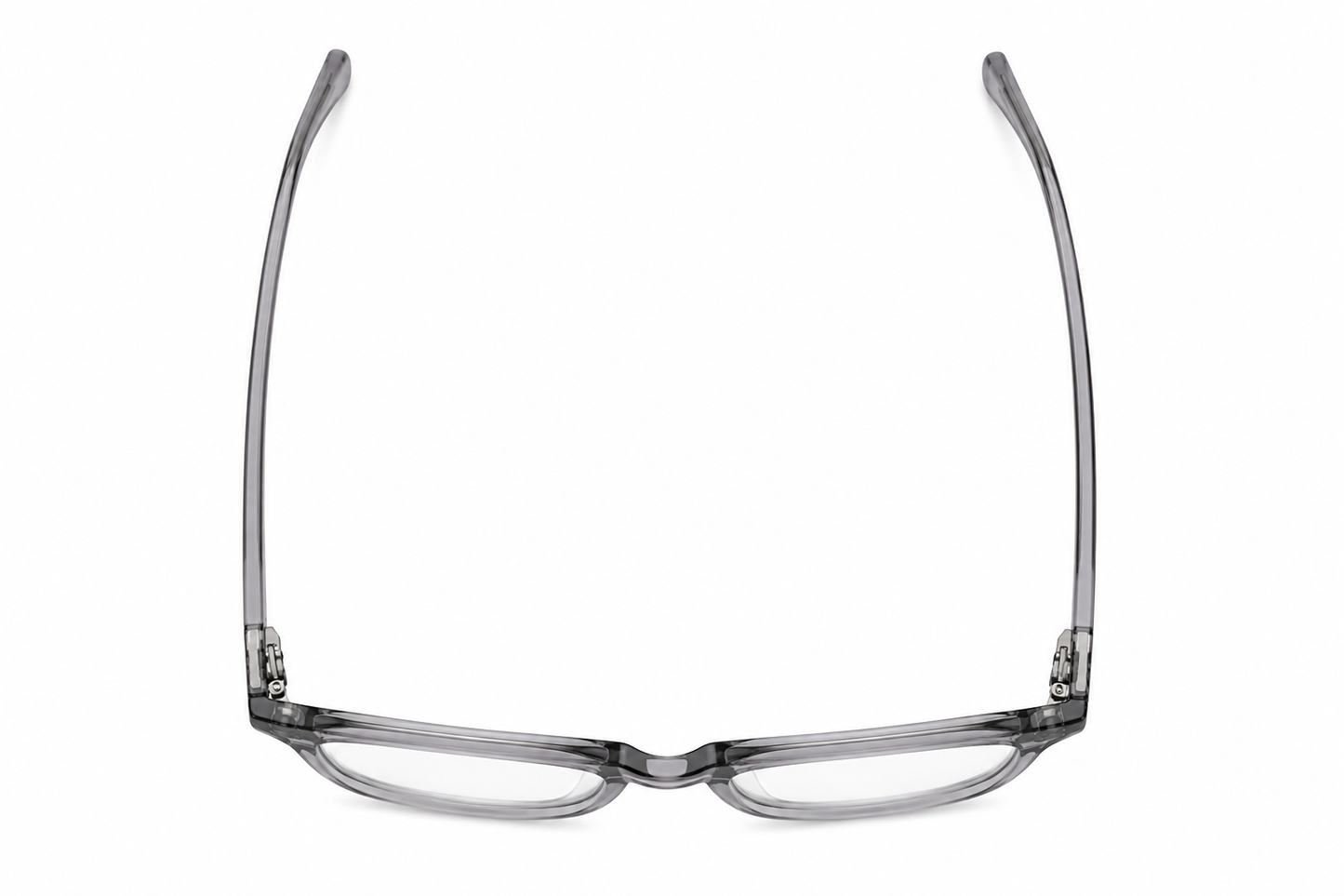 Top view of the Daira Arvo™ premium optical frame in Crystal Graphite Fade.