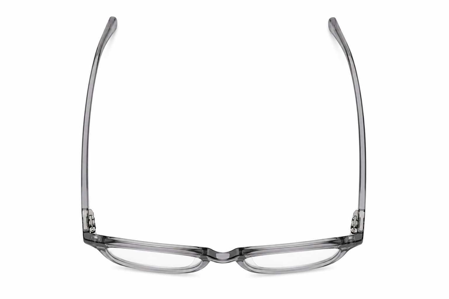 Top view of the Daira Arvo™ premium optical frame in Crystal Graphite Fade.