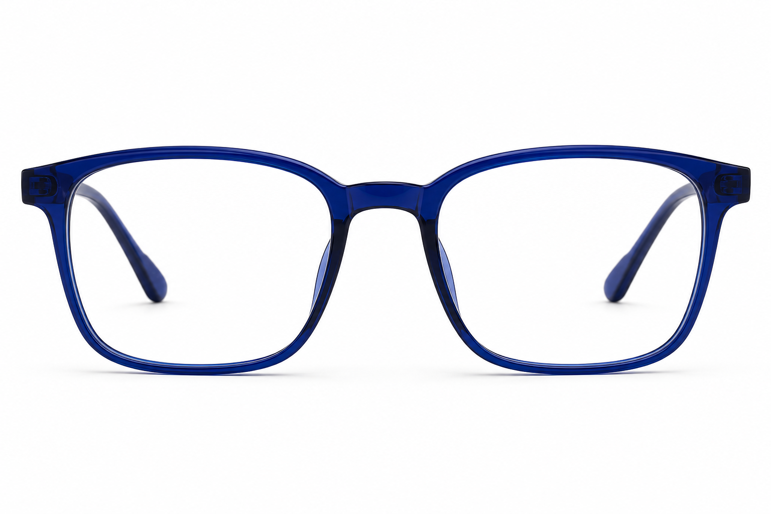 Siri Sael premium acetate optical frame in Cobalt Blue front view by Siri Eyewear Nairobi.