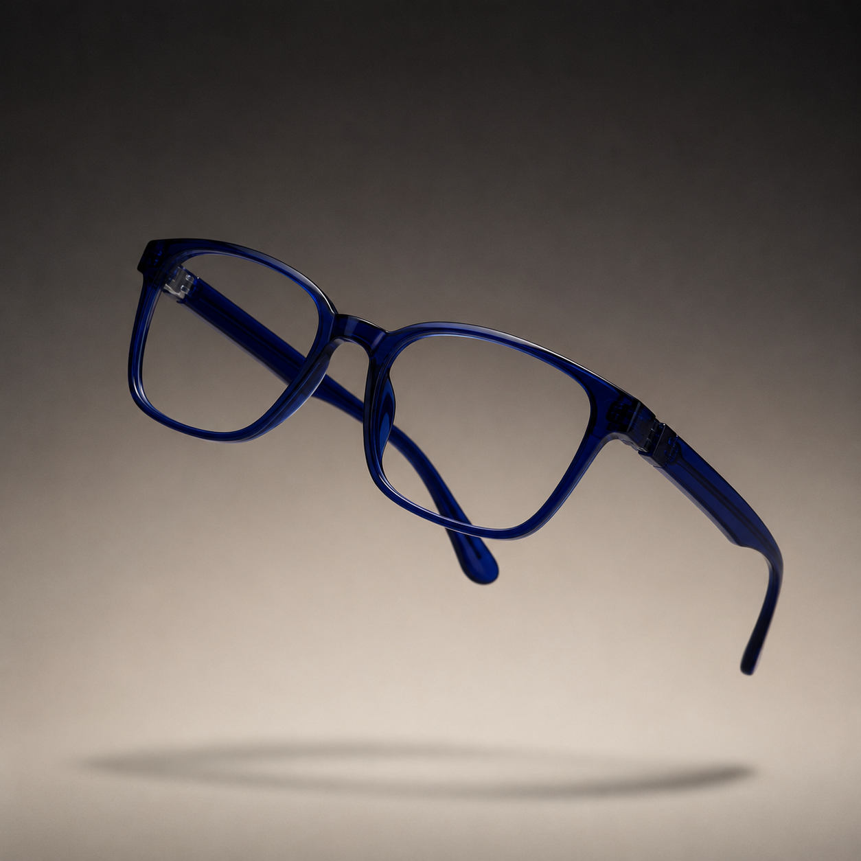 Siri Sael premium optical frame with floating shadow luxury product photography.